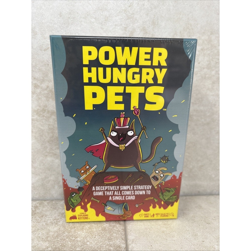 ✨️  SEALED: Power‎ Hungry Pets Game EXPLODING KITTENS Try To Outsmart Each Other